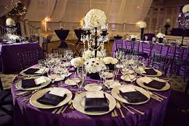 Purple Black White Reception Purple Wedding Reception Purple Wedding Decorations Purple Wedding Reception Decorations