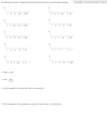Divide using the long division method. 28 Synthetic Division Worksheet Pdf Worksheet Project List
