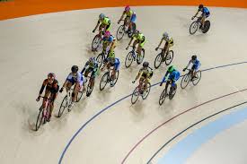 The 2020 olympics was postponed to. Illussion Olympic Track Cycling Logo