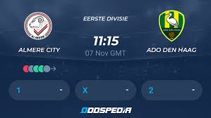 Alles door oefening den haag, commonly known by the abbreviated name ado den haag (ˈaːdoː dɛn ˈɦaːx), is a dutch association football club from the city of the hague. Almere City Ado Den Haag Live Stream Ticker Quoten Statistiken News