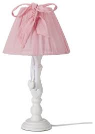Stehlampe Nachttischlampe In Rosa Mit Schleife Fur Madchen