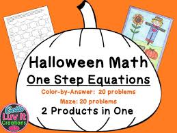 Download and print halloween spelling lists, coloring pages, math worksheets, early literacy resources, and reading comprehension passages. Solving Equations Halloween Fall Equations Maze Color By Number Coloring Page Super Bundle Teaching Resources