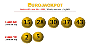 Eurojackpot gewinnzahlen ziehung vom freitag 30.9.2016. Eurojackpot Gewinnzahlen Freitag 16 9 2016 Eurolotto Jackpot Nicht Geknackt Youtube