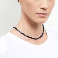 The Pearl Black Pearl Source Black Tahitian Baroque Pearl Necklace The  Pearl Source