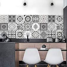 36 Carrelage Adhesif 15x15 Cm Ps00028 Decorations En Noir Et Blanc Adhesive Decorat Faience Cuisine Salle De Bain Et Cuisine Faience Cuisine Leroy Merlin