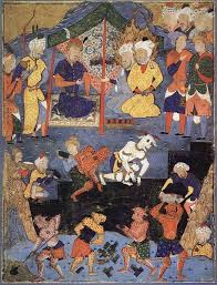 Story Of Yajooj And Majooj The Gog And Magog Persian Miniature Humanoid Creatures Miniature Art