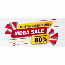 This Weekend Only Mega Sale Banner With Yellow And Red Color Dis Stamp Clipart Sale Price Png And Vector With Transparent Background For Free Download Sale Banner Borders For Paper Banner