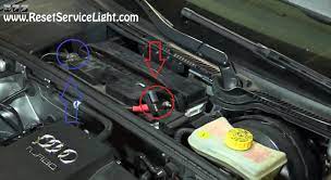 Try to note your radio code before. Replace The Battery On Audi A4 B7 Year 2004 2009 Reset Service Light Reset Oil Life Maintenance Light Reset