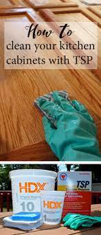 After removing the hardware, we recommend that the cabinets be thoroughly cleaned with a good cleaner degreaser to remove all grease and oils that normally buildup on kitchen cabinetry over time. How To Clean Your Kitchen Cabinets With Tsp Weekend Craft