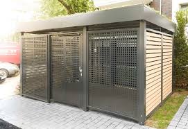 Einhausung Mit Schiebeture Einhausung Carport Carport Modern