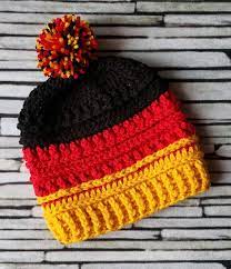 German Flag Hat Germany Olympics Beanie Striped Country Etsy Winter Hat Crochet Pattern Crochet Flag Hat