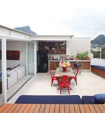 Construcción del porche de la casa de ladrillo cómo. Paola Ribeiro Decoracao De Terraco Ideias De Casas Projeto De Terraco