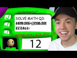 Answering The 3rd Question In Baldi S Basics Youtube This Or That Questions What Is Roblox Black Art Pictures