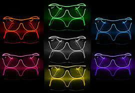 Led El Wire Glasses Light Up Sunglasses Kanye West Shutter Eyewear For Sale Online Ebay