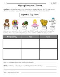 Making Economic Choices Opportunity Cost Opportunity Cost Economic Choices Social Studies Worksheets