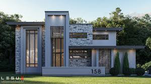 Plan De Maison E 158 Legue Architecture En 2020 Maison Style Maison Plan Maison