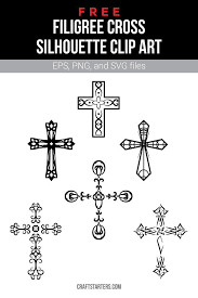Download Free Filigree Cross Silhouette Clip Art Cross Silhouette Clip Art Silhouette Clip Art
