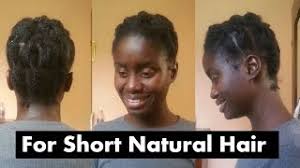 If your hair is frizzy, give it a spritz of hairspray to. Pin Up Natural Hairstyle For Very Short Hair