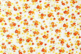 Be it the simple black and white or the intricate colored styles, the alluring appeal that these kinds of patterns come with will undoubtedly make the viewer want to prolong his or her stay on your blog or website. Small Floral Pattern On Fabric Red Orange And White Flowers Stock Photo Picture And Royalty Free Image Image 36188138