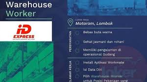 Klik link dibawah follow for. Lowongan Kerja Lombok Staf Gudang Di Id Express Simak Syarat Dan Link Pendaftarannya Tribun Lombok