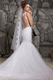 Mermaid lace wedding dresses off shoulder long sleeves bridal gowns with train. Beauty Tulle Mermaid Lace Wedding Dress With Wedding Veil Wisebridal Com