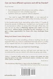 The Ruby Rule: How More Listening and Less Labeling Brings More Healing and  Less Hating: Coombs III, Arthur F., Coombs, Art: 9781949165340: ...