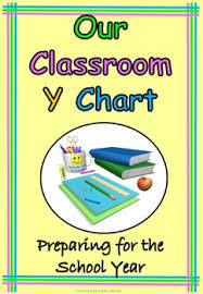 our classroom y chart back to school or end of year fun printable worksheet