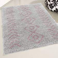 Naurfasern wie sisal, wolle und fell eignen sich für allergiker. Shaggy Hochflor Teppich Im Ethno Boho Rosa Grau Design 8685pg