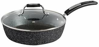 26cm Aluminium Non Stick Saute Frying Pan With Glass Lid Induction Suitable New Unbranded Saute Pan Pan Frying Pan