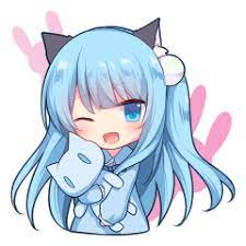 Cat Girl Sticker Cute Anime Cat Cat Girl Chibi Cat