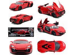 Lykan Hypersport Red Fast Furious 7 Movie 1 18 Diecast Model Car By Jada