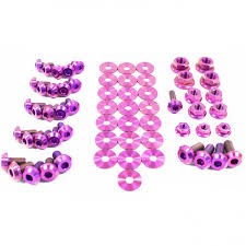 Evasive Motorsports: Dress Up Bolts Titanium Engine Bay Kit - Nissan  Skyline R34 98-02 (Purple)