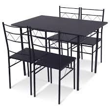 Check spelling or type a new query. 5 Pcs Wood Metal Dining Table 4 Chairs Set Costway