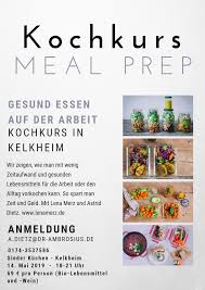 Stadtverwaltung kelkheim, stadt kelkheim, germany. Meal Prep Kochkurs In Kelkheim Bei Frankfurt Mitmachkurs