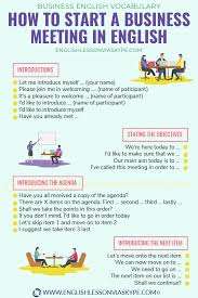 How To Start A Business Meeting In English Business English With Harry English Phrases English Vocabulary Words Learn English Words