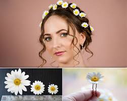 Daisy hair pin