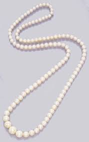 A Rare And Important Single Strand Pearl Necklace Christie S In 2020 Pearl Necklace Pearl Necklace Price Necklace