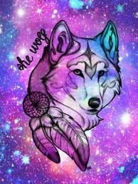 Galaxy Fox Wolf Wallpaper Galaxy Wolf Drawings Pinterest