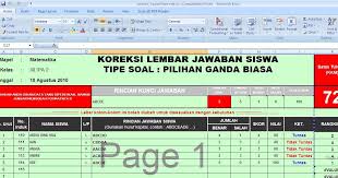 Download file dalam format.xlsx atau.xlsm microsoft excel. Download Aplikasi Koreksi Soal Pilihan Ganda Excel Mudah Dan Praktis Siap Ujian