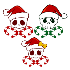 Download Christmas Skull Pack Cuttable Design