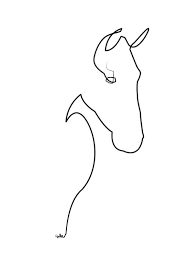 Horse Line Art Print By Quibe Society6 Horse Tattoo Line Art Drawings Horse Tattoo Design