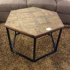 Glass hexagon coffee table, dutchbone sitaby dutchbone. Wooden Hexagon Coffee Table Sold Ballard Consignment