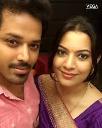 Vega Entertainment Wishing Happy Anniversary To The Lovely Couple Geethamadhuri Nandu Anniversary Weddin Happy Anniversary Wedding Anniversary Vega