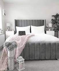 With the style, looks and heft of this practical furniture piece, you can't afford to not buy the velvet bed. Emma Panel Wingback Bed Soft Velvet Brookland Designs