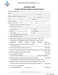 Or, if you bought the car from new and it's less than 3 years old and has driven less than 60,000km, we'll replace it with a brand new one. Fillable Online Proposal Form Raheja Qbe Fax Email Print Pdffiller