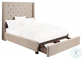 Leighton california king upholstered platform bed $750. Fairborn Beige Cal King Upholstered Platform Storage Bed From Homelegance Coleman Furniture