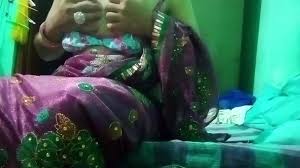 Indian Gay Crossdresser in pink saree pressing and milking his boobs so  hard and enjoying the hardcore sex