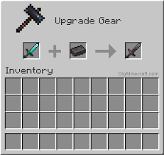 Netherite Sword In Minecraft Minecraft Crafting Recipes Minecraft Crafting Recipes