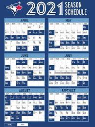 Includes space to write in scores. Blue Jays Announce 2021 Schedule Bluebird Banter