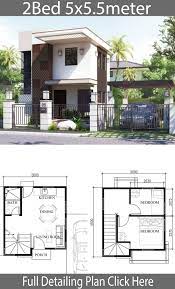 Check spelling or type a new query. Small Home Design Plan 5x5 5m With 2 Bedrooms Small House Micro House Plans House Front Design Small House Design Plans